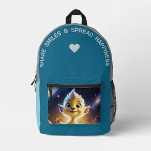 Share Smiles & Spread Kindness Printed Backpack
