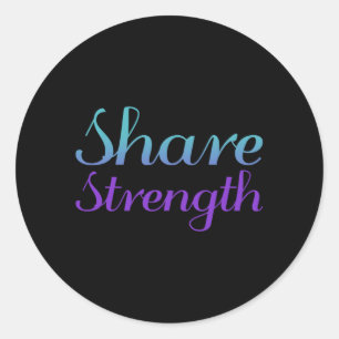 Share Strength Prevention Awareness Classic Round Sticker