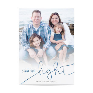 Share the Light Hanukkah Photo Card