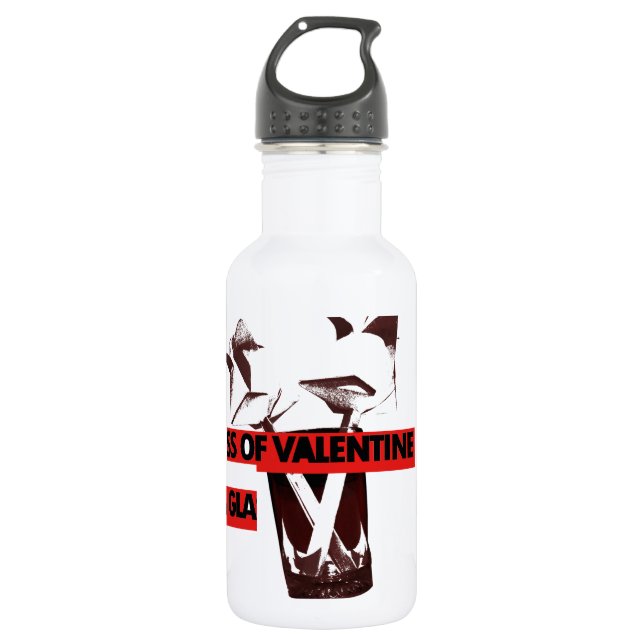 Share the love a glass of valentine peace.jpg 532 ml water bottle (Front)