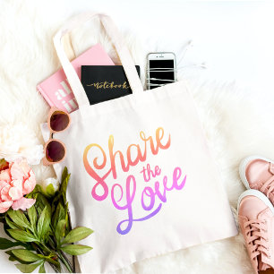 Share the Love Decorative Tote Bag