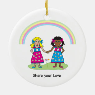 Share the Love - Equality for All Ceramic Tree Decoration