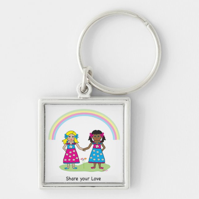 Share the Love - Equality for All Key Ring (Front)