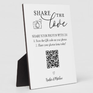 Share the Love Photo Album QR Code  Plaque