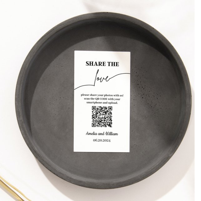 Share the love | photo sharing with QR code  Enclosure Card (Creator Uploaded)