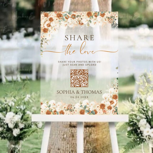 Share the Love QR Acrylic Sign (Creator Uploaded)