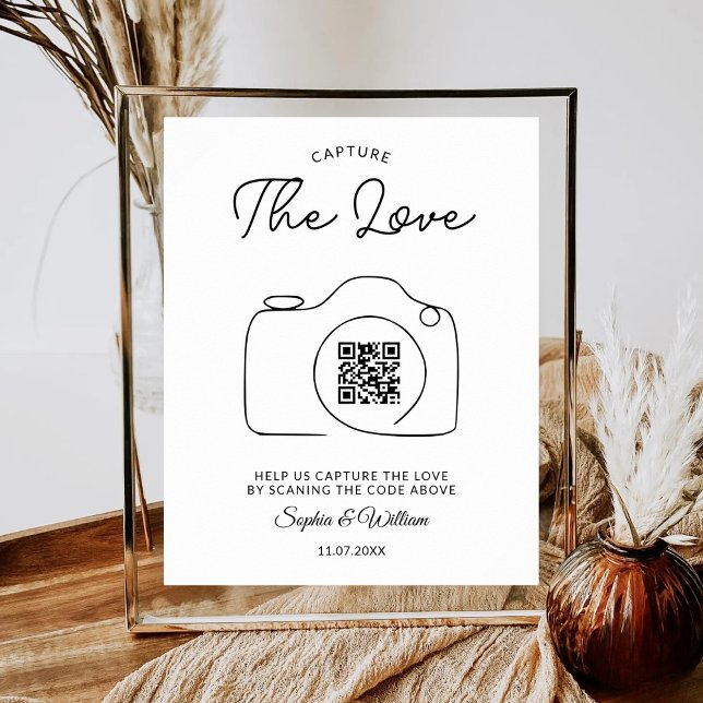 Share The Love QR Code Scannable Photo Wedding Poster (Creator Uploaded)