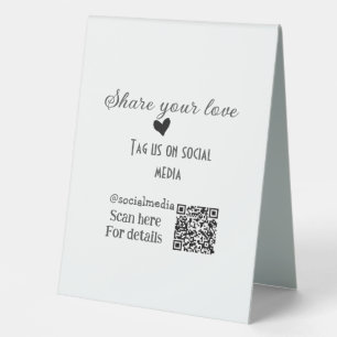 Share the love scan QR code add social details