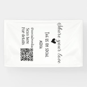 Share the love scan QR code add social details Banner