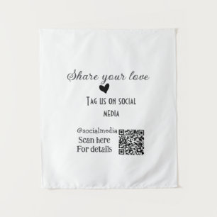 Share the love scan QR code add social details Tapestry