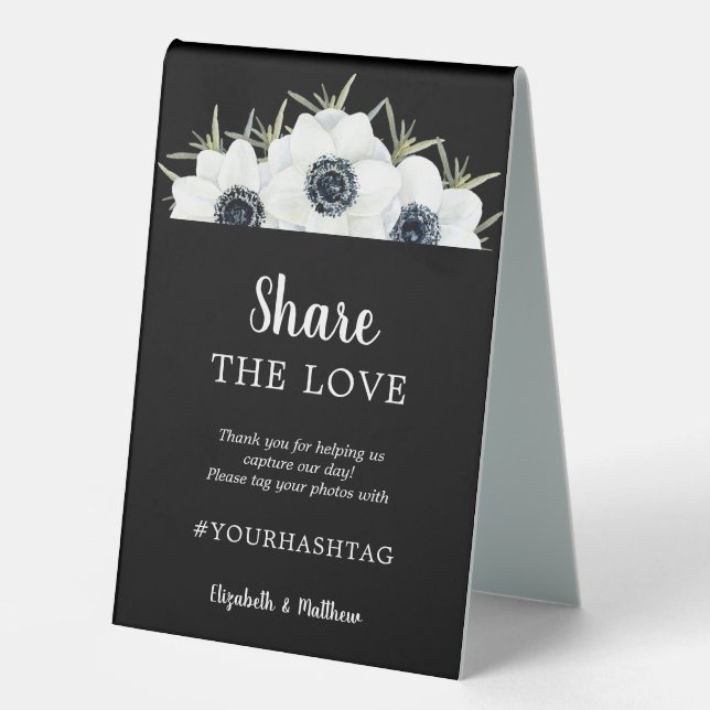 Share the Love Wedding Hashtag (Front)