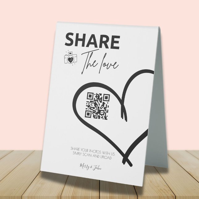 Share the love Wedding Photo Share QR code  (Creator Uploaded)