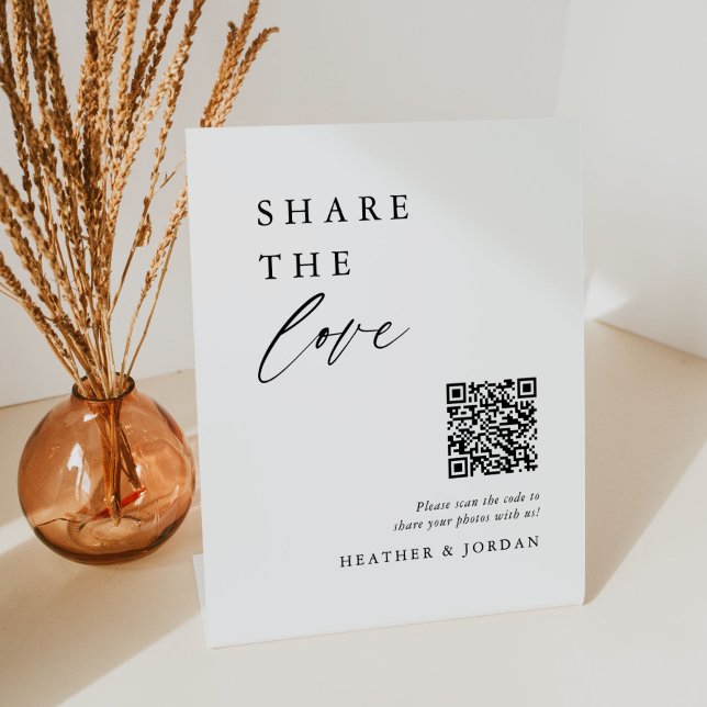 Share The Love Wedding Photo Share QR Code Sign (Creator Uploaded)