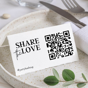Share the Love Wedding Photos QR Code