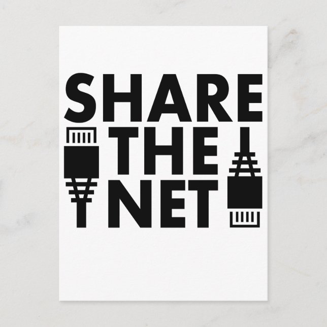 Share the Net Postcard (Front)