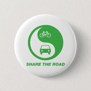 Share the Road 6 Cm Round Badge