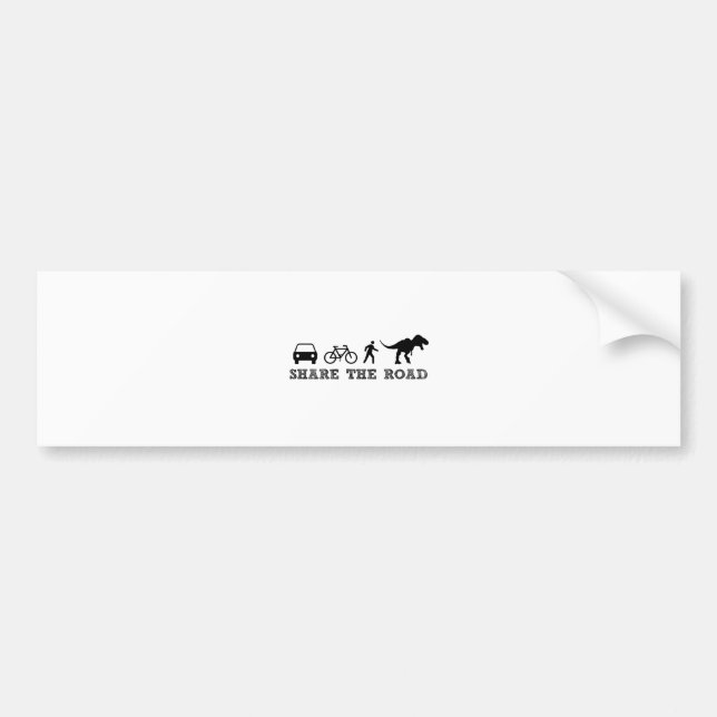 Share the Road Bumper Sticker (Front)