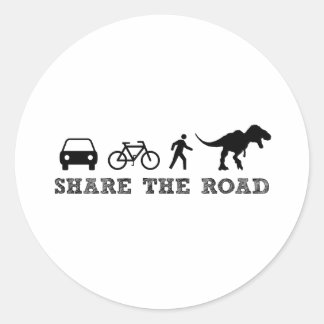 Share the Road Classic Round Sticker