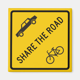 Share the Road Highway Sign Magnet