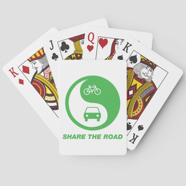 Share the Road Playing Cards (Back)