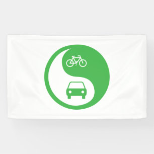Share the Road Yin Yang Banner