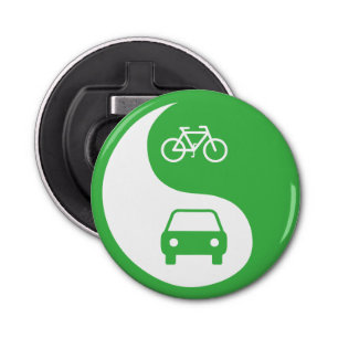 Share the Road Yin Yang Bottle Opener