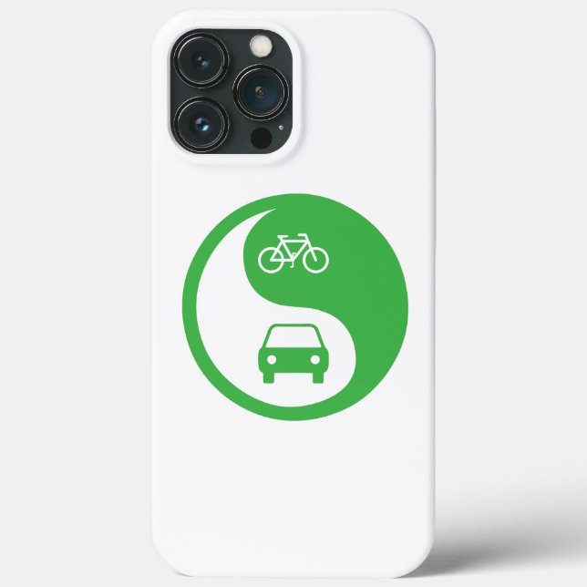 Share the Road Yin Yang Case-Mate iPhone Case (Back)