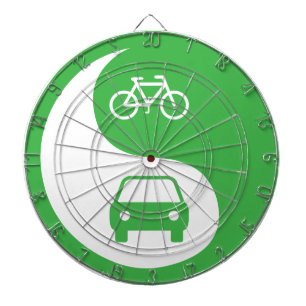 Share the Road Yin Yang Dartboard