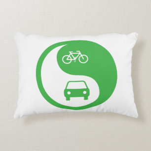 Share the Road Yin Yang Decorative Cushion