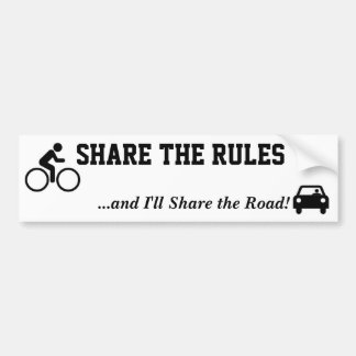 Share the Rules Bumper Sticker