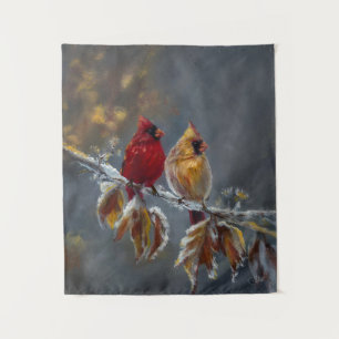"Share The spirit" Cardinals by Jason Street Tapestry