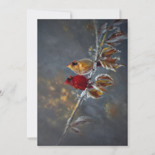 "Share The Spirit" Cardinals by Jason Street Thank You Card