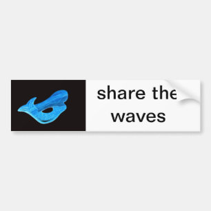 share the waves bumpersticker bumper sticker