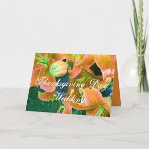 "Share This Thanksgiving Day Wedding" Card