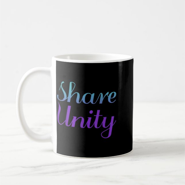Share Unity Prevention Awareness Design Coffee Mug (Left)