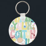 share your cotton tail, retro, vintage key ring<br><div class="desc">Durable and lightweight keychain featuring a vibrant,  high-quality print,  perfect for keys,  bags,  backpacks,  small gifts,  souvenirs,  and everyday accessories.</div>