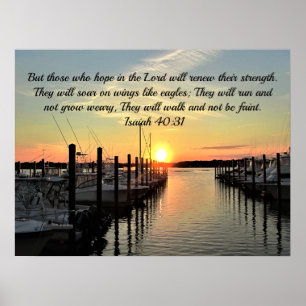 Share Your Faith with this Uplifting Isaiah 40:31 Poster
