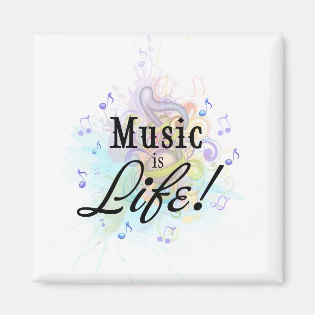 Share your love of music with this adorable magnet (Front)