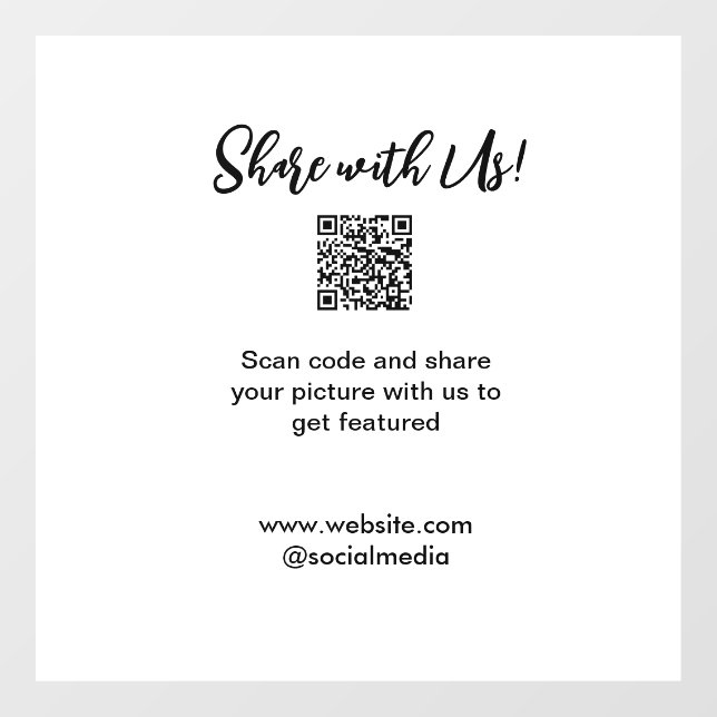Share your picture scan QR code add website email  (Sheet)