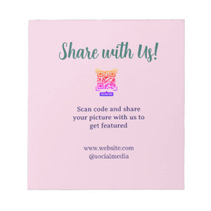 Share your picture scan QR code add website email  Notepad