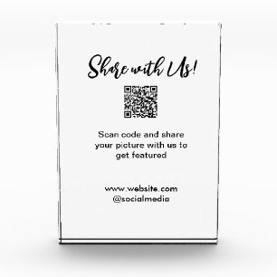 Share your picture scan QR code add website email  Photo Block