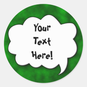 Share Your Thoughts Classic Round Sticker