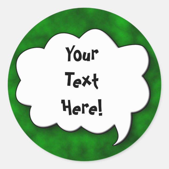 Share Your Thoughts Classic Round Sticker (Front)