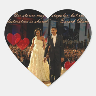 Shared Destination Heart Shaped Stickers
