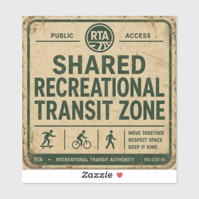 Shared Recreational Transit Custom-Cut Vinyl (Sheet)