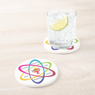 Shared Values Atom - Unitarian Universalist Associ Coaster