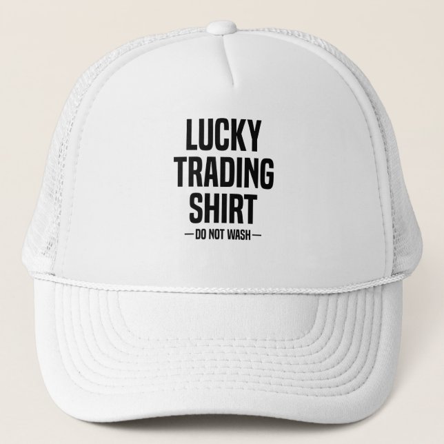 Shareholder Trading Shirt Share Stock Exchange Trucker Hat (Front)