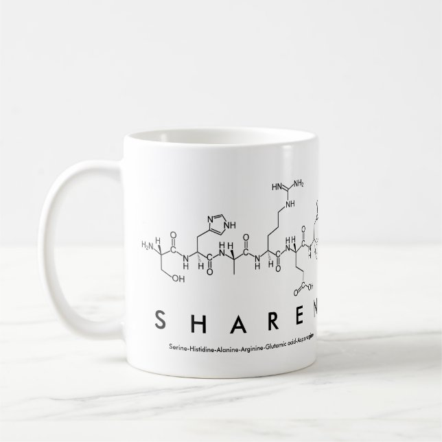 Sharen peptide name mug (Left)