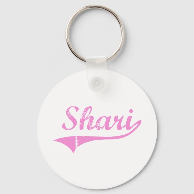 Shari Classic Style Name Key Ring (Front)