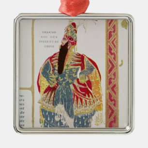 Shariar, King of the Indies and China Metal Ornament